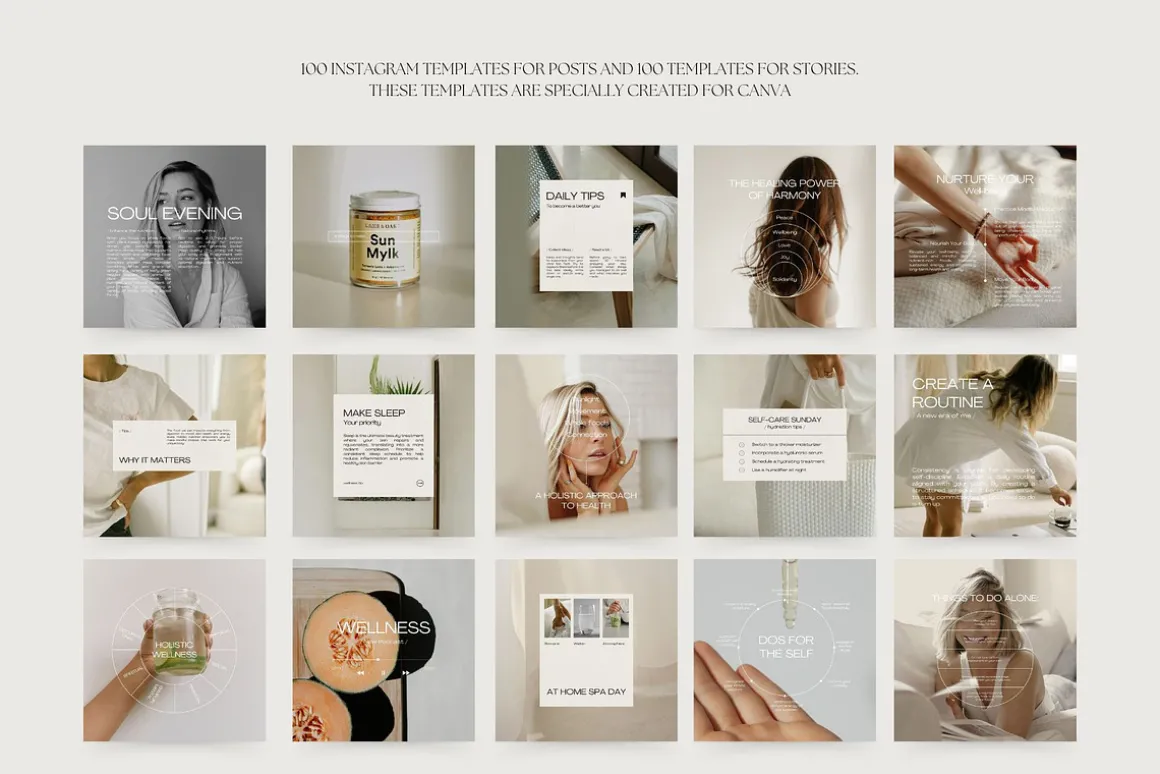 1300 Wellness Instagram Templates