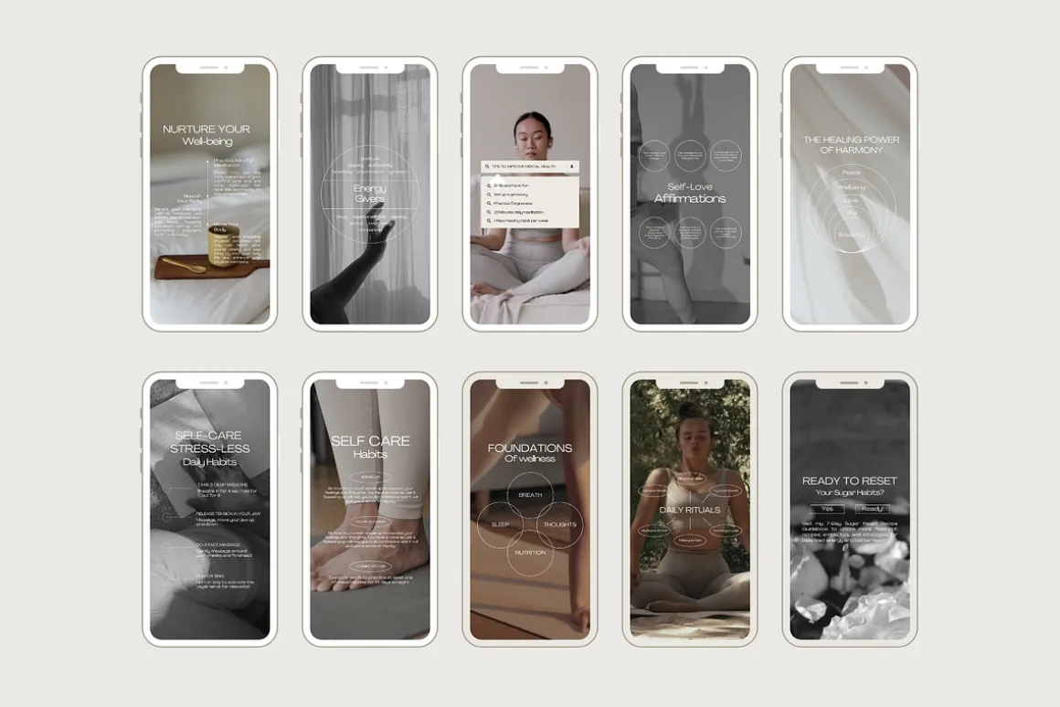1300 Wellness Instagram Templates