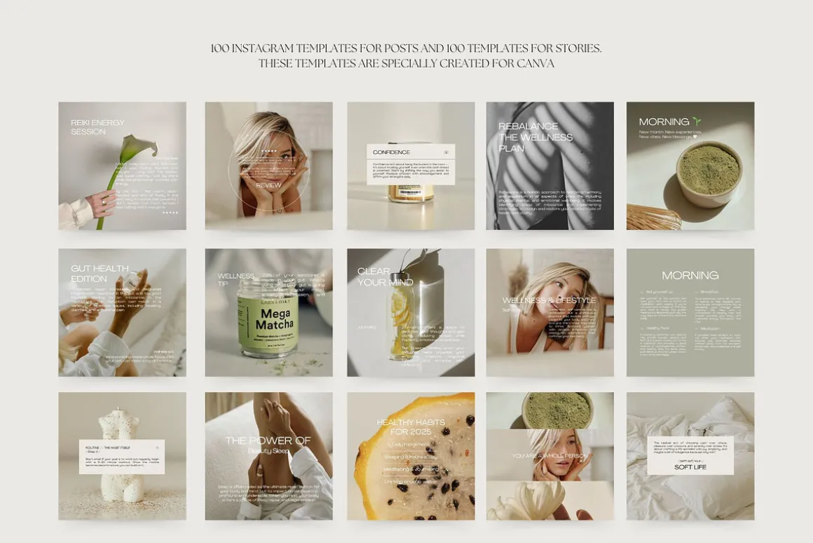 1300 Wellness Instagram Templates