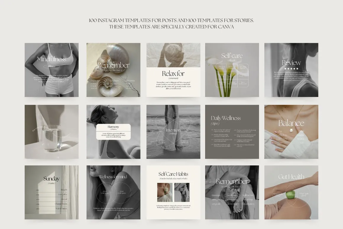 1300 Wellness Instagram Templates