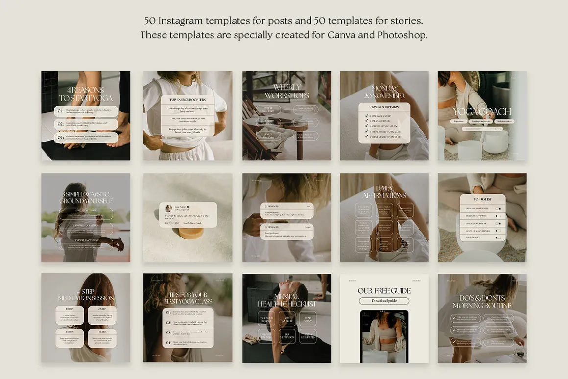 1300 Wellness Instagram Templates