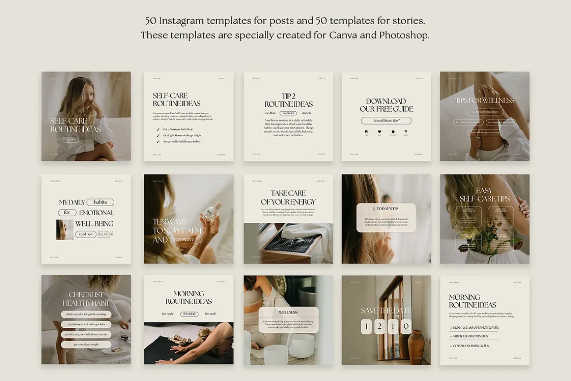 1300 Wellness Instagram Templates