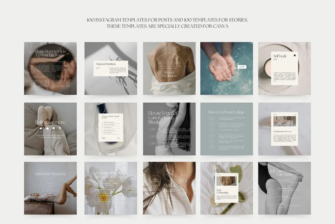 1300 Wellness Instagram Templates