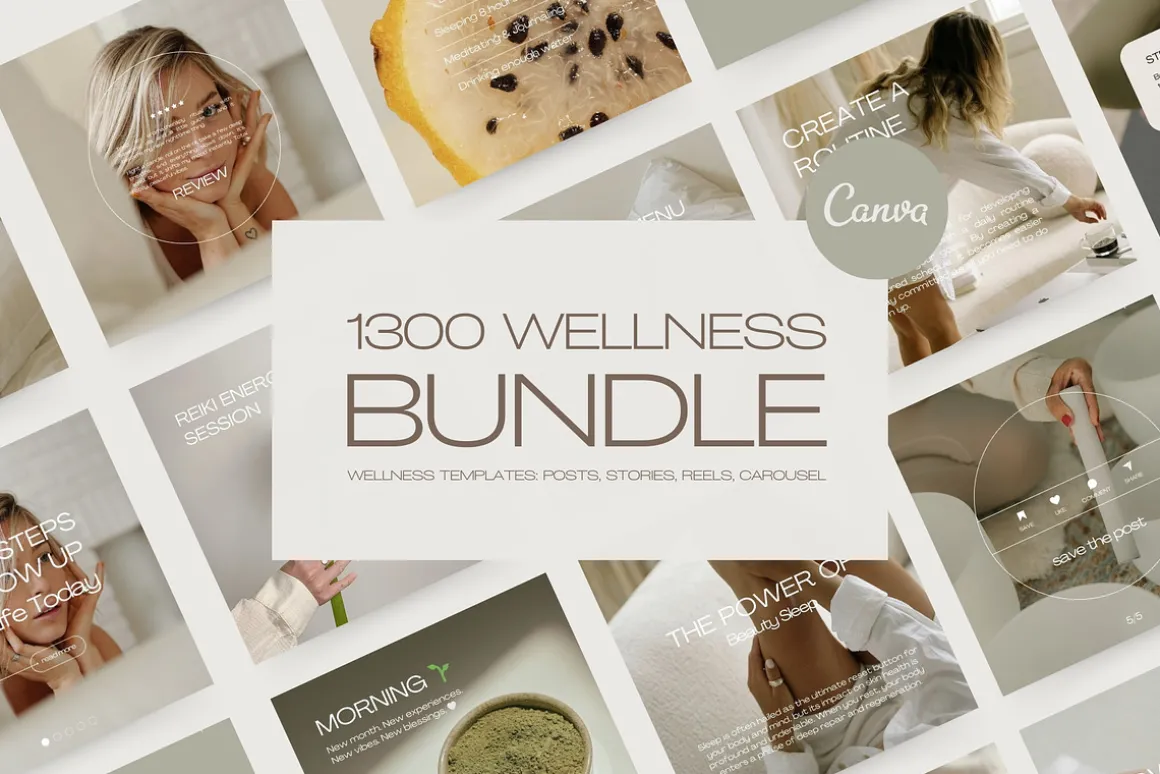 1300 Wellness Instagram Templates