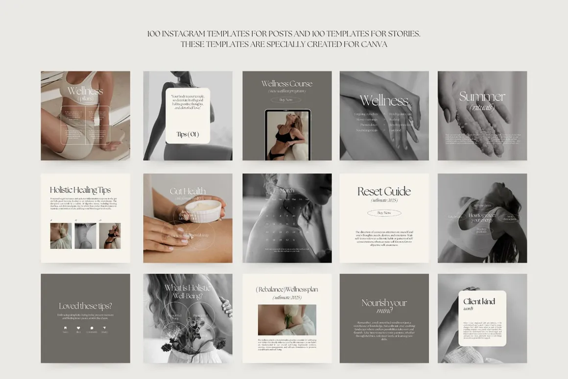 1300 Wellness Instagram Templates