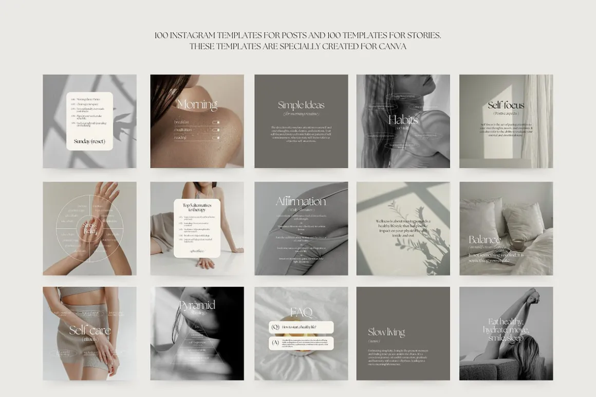 1300 Wellness Instagram Templates