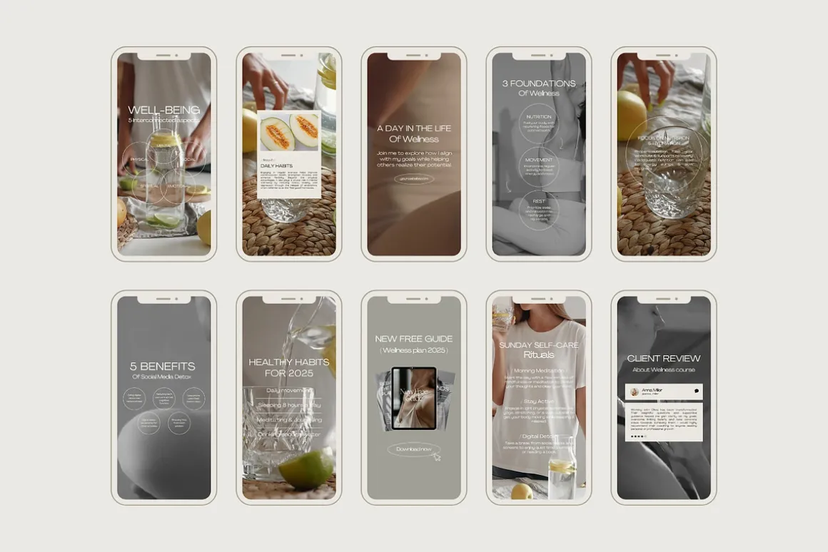 1300 Wellness Instagram Templates