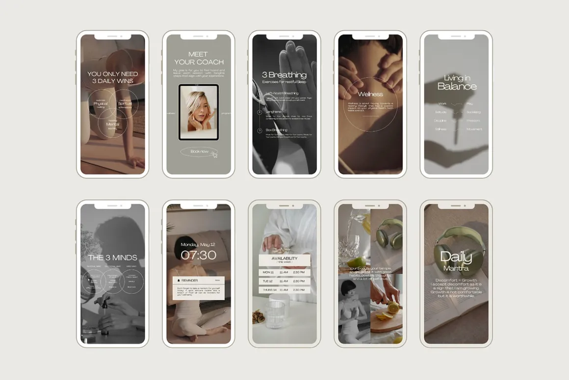 1300 Wellness Instagram Templates