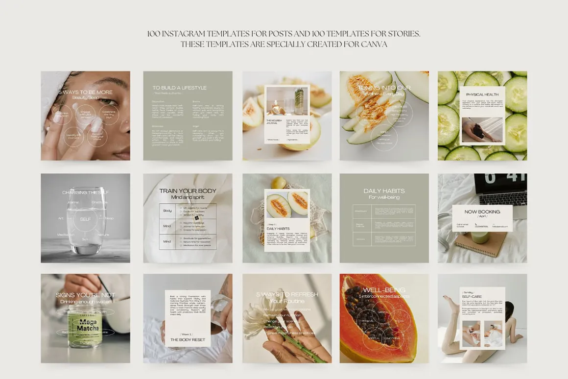 1300 Wellness Instagram Templates