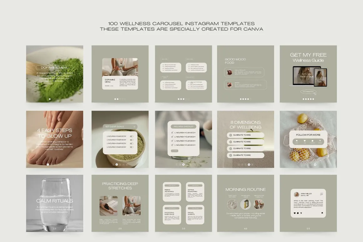 1300 Wellness Instagram Templates