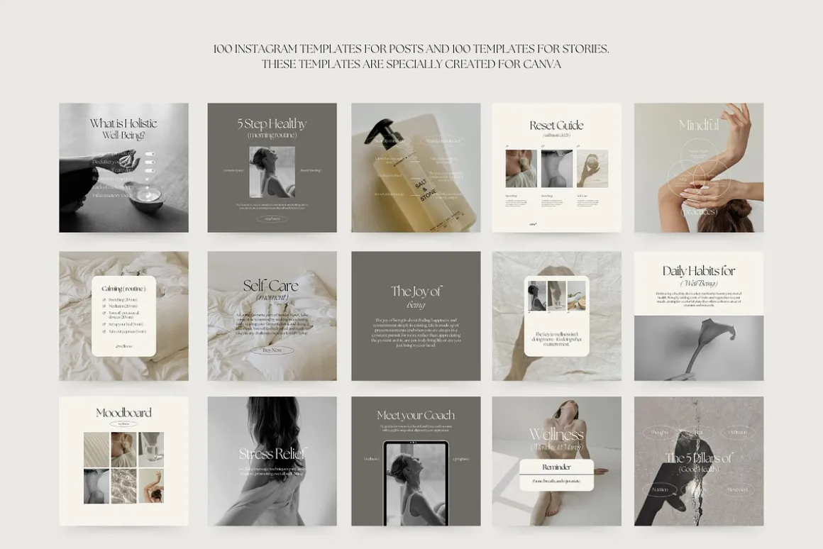 1300 Wellness Instagram Templates