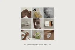 Wellness Minimal Instagram Templates