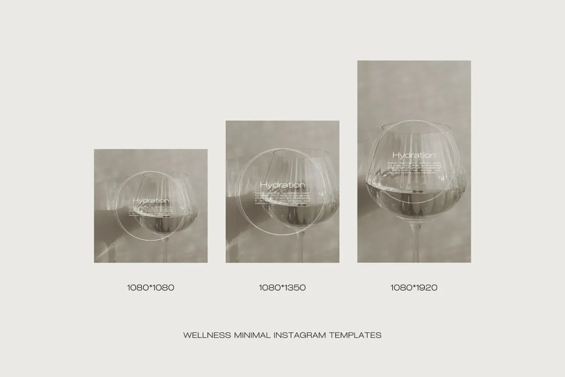 Wellness Minimal Instagram Templates