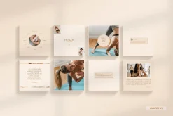 Wellness Social Media Kit CANVA