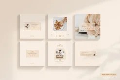 Wellness Social Media Kit CANVA