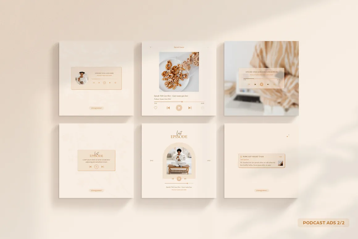 Wellness Social Media Kit CANVA