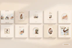Wellness Social Media Kit CANVA