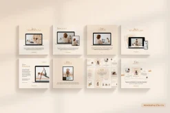 Wellness Social Media Kit CANVA