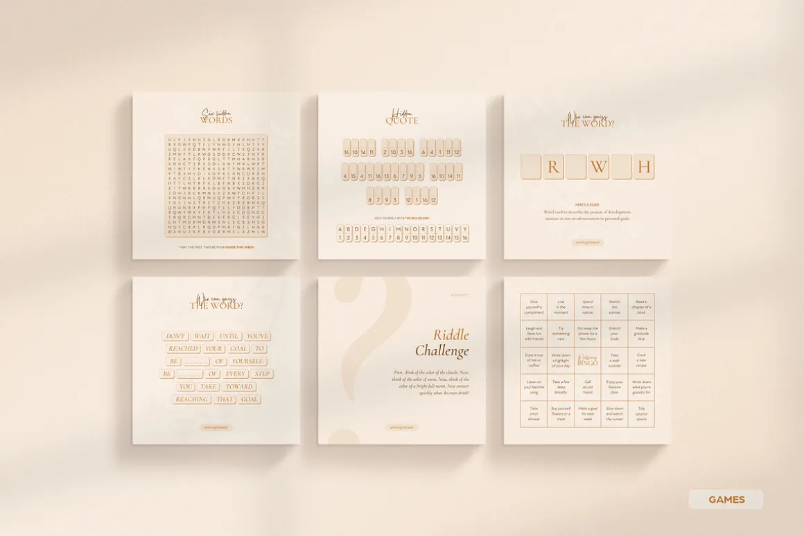 Wellness Social Media Kit CANVA