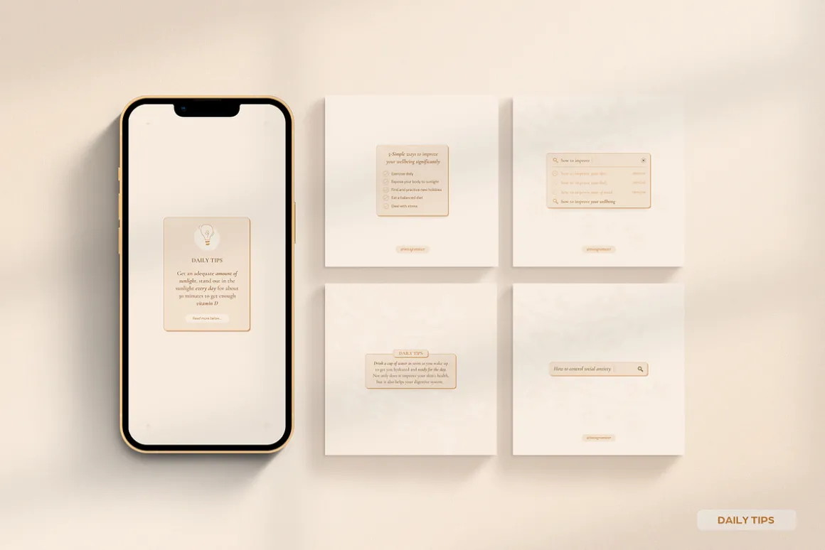 Wellness Social Media Kit CANVA