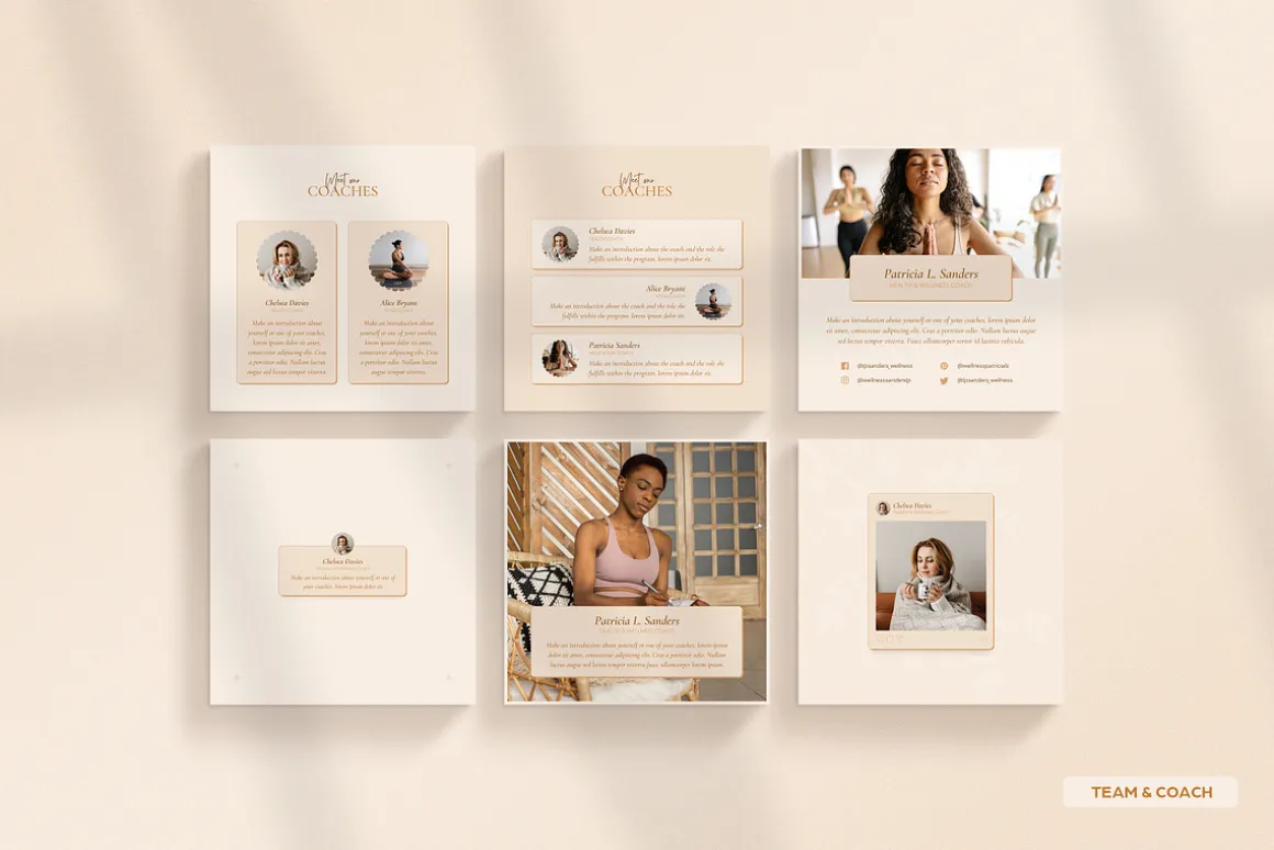 Wellness Social Media Kit CANVA