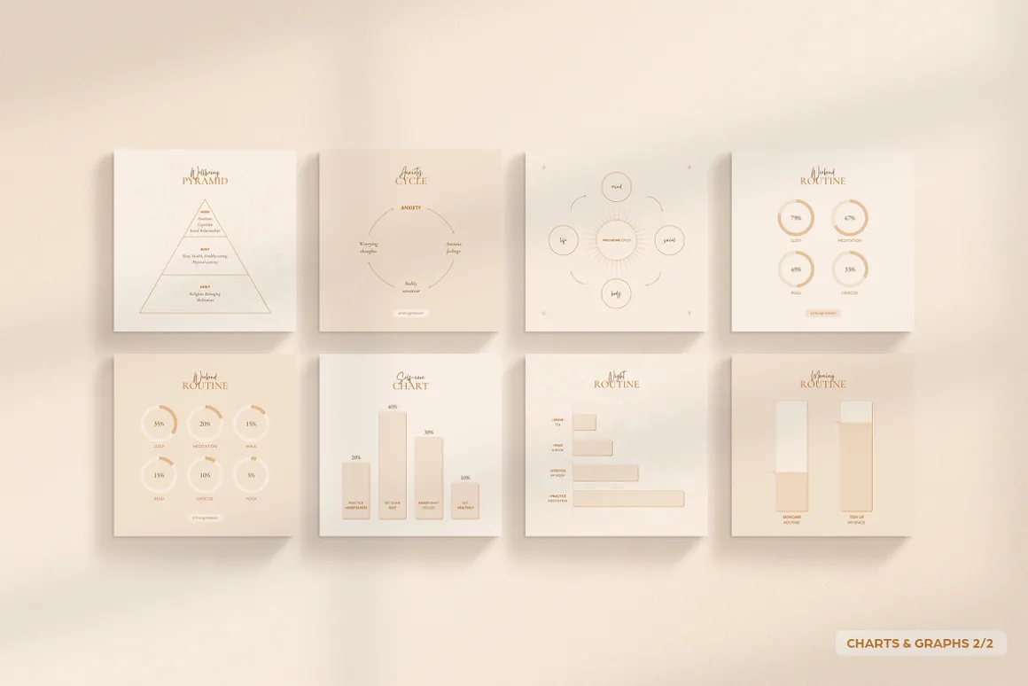 Wellness Social Media Kit CANVA