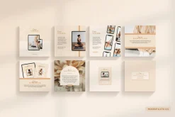 Wellness Social Media Kit CANVA