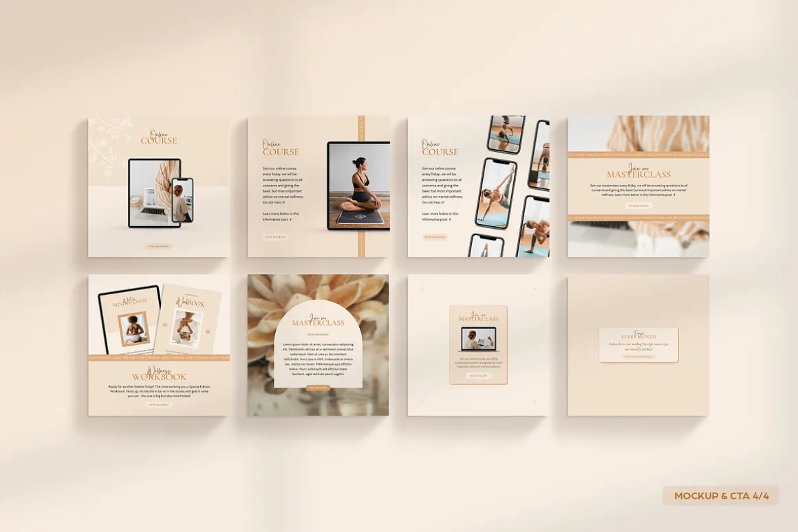 Wellness Social Media Kit CANVA