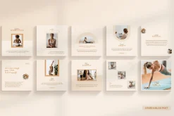 Wellness Social Media Kit CANVA