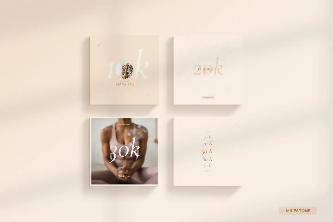 Wellness Social Media Kit CANVA