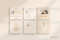 Wellness Social Media Kit CANVA