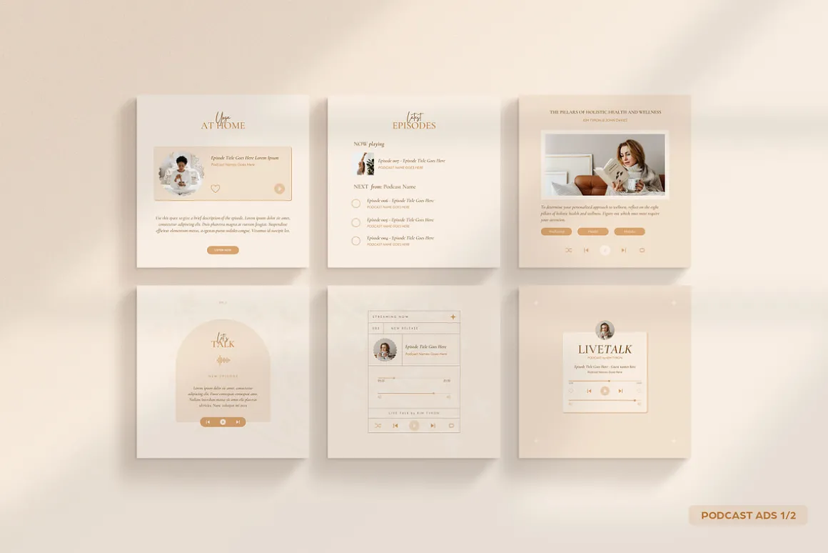 Wellness Social Media Kit CANVA