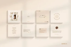 Wellness Social Media Kit CANVA