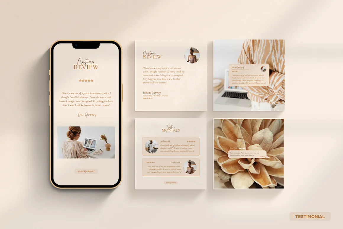 Wellness Social Media Kit CANVA