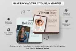 Wellness Static Ad Templates Canva