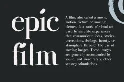 Wesloy dry brush serif font