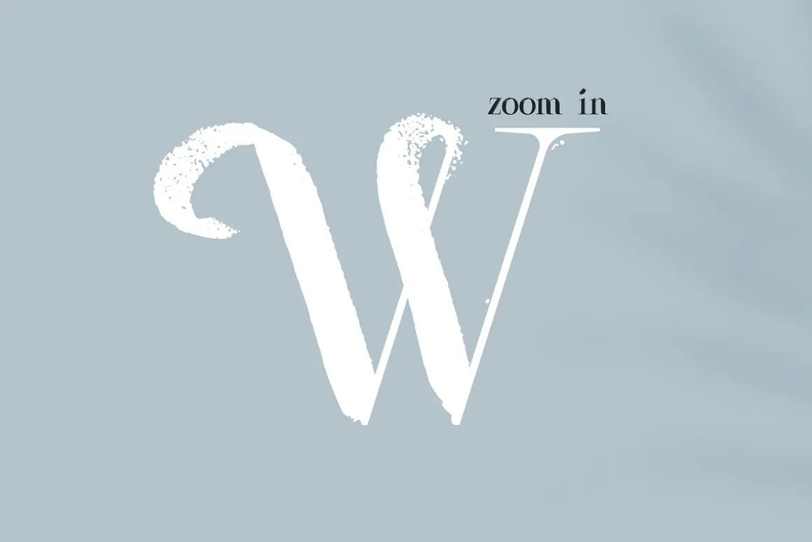 Wesloy dry brush serif font