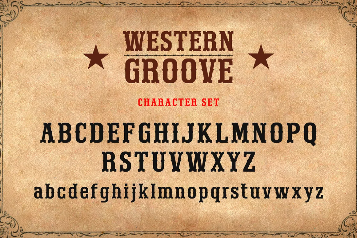 Western Groove - Western Font