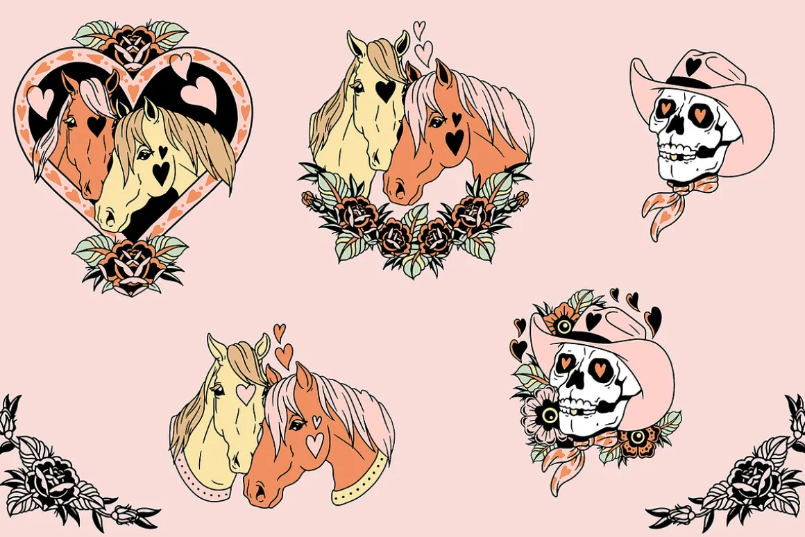Western Lovers • Illustration suite