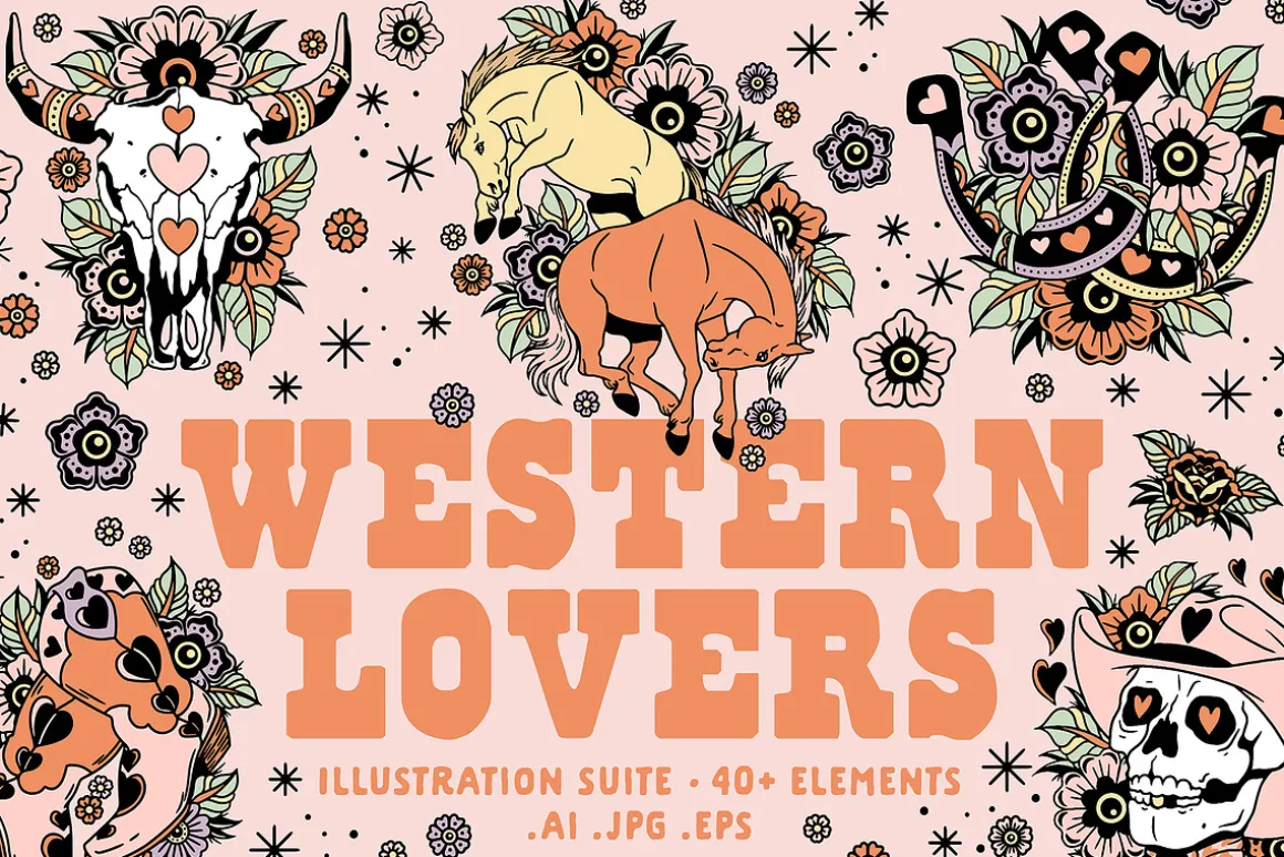 Western Lovers • Illustration suite