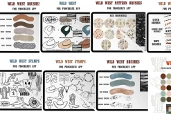 Western Procreate Bundle Brushes