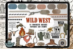 Western Procreate Bundle Brushes