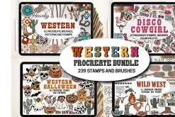 Western Procreate Bundle Brushes