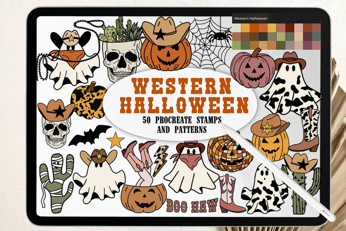 Western Procreate Bundle Brushes