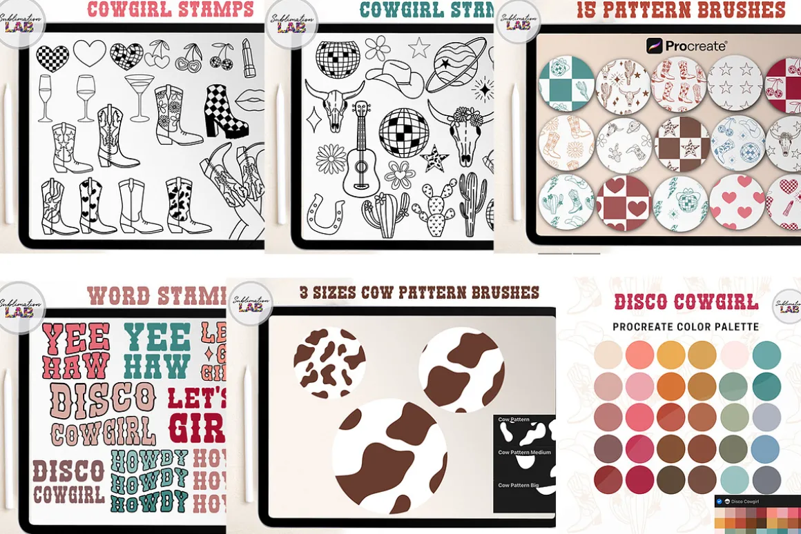 Western Procreate Bundle Brushes