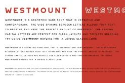 Westmount - 6 Sans Serif Fonts