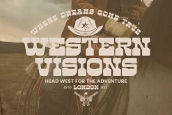West Shine | Retro Western Font