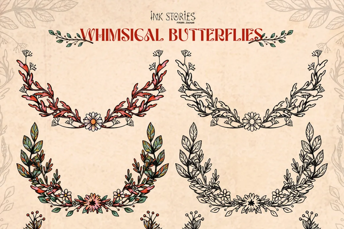 Whimsical Butterflies Boho Aesthetic