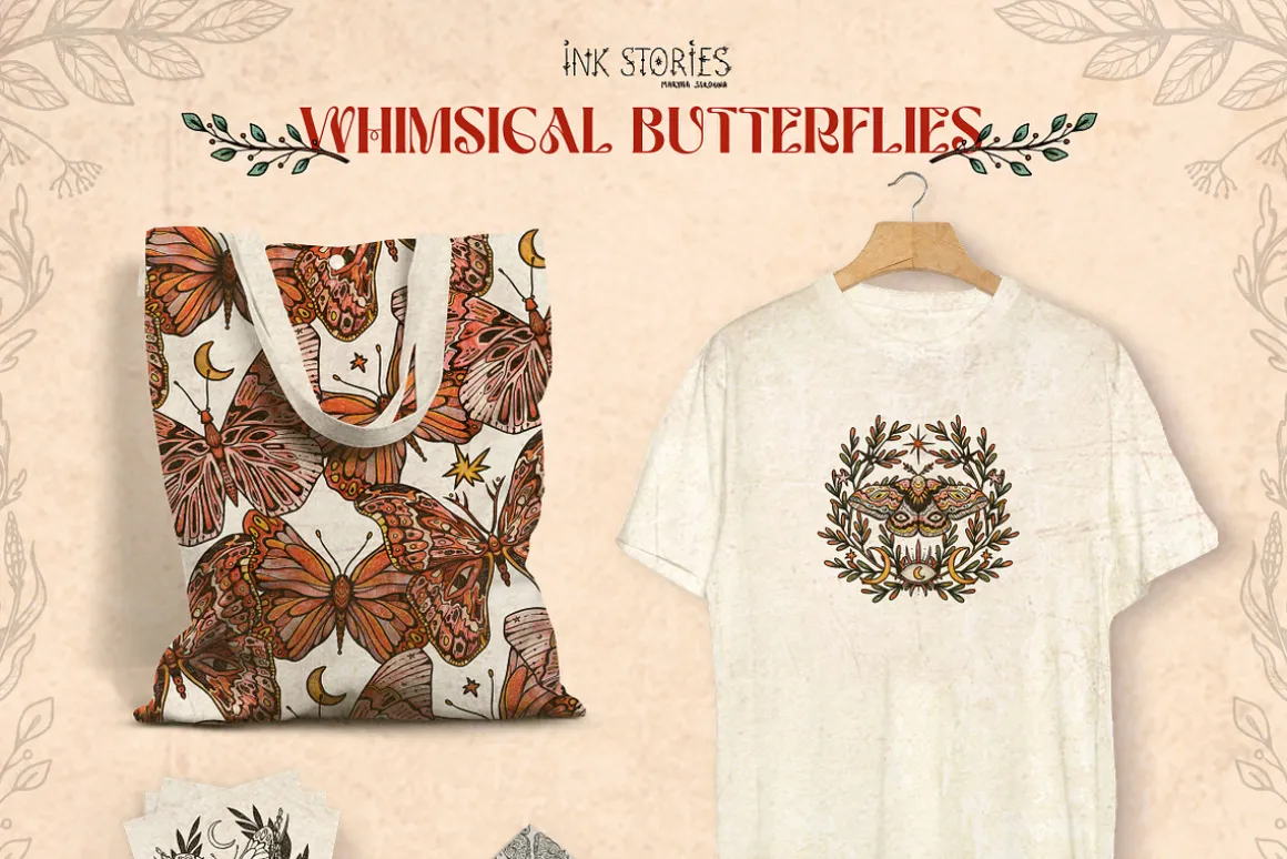 Whimsical Butterflies Boho Aesthetic