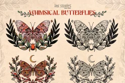 Whimsical Butterflies Boho Aesthetic